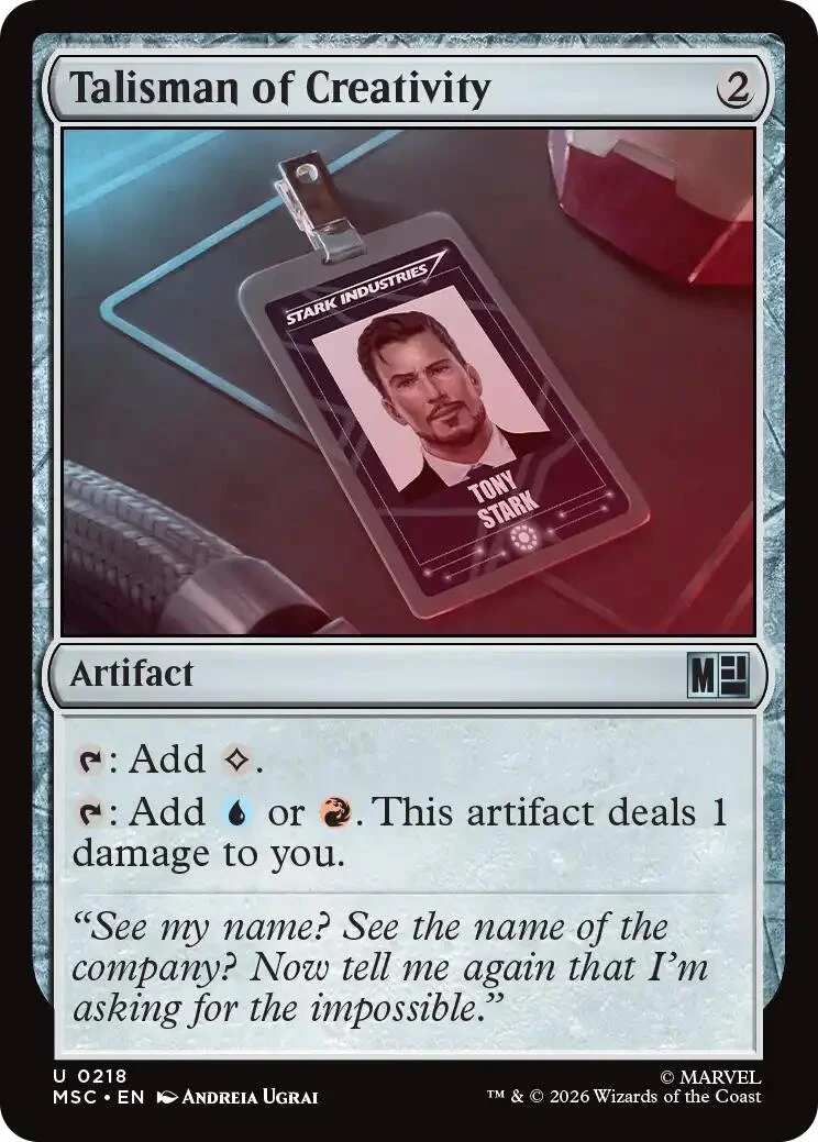 Talisman of Creativity (Surge Foil) (218) (Commander: Marvel Super Heroes)