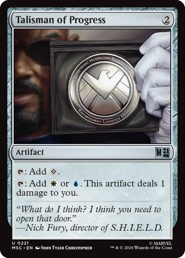 Talisman of Progress (Surge Foil) (221) (Commander: Marvel Super Heroes)
