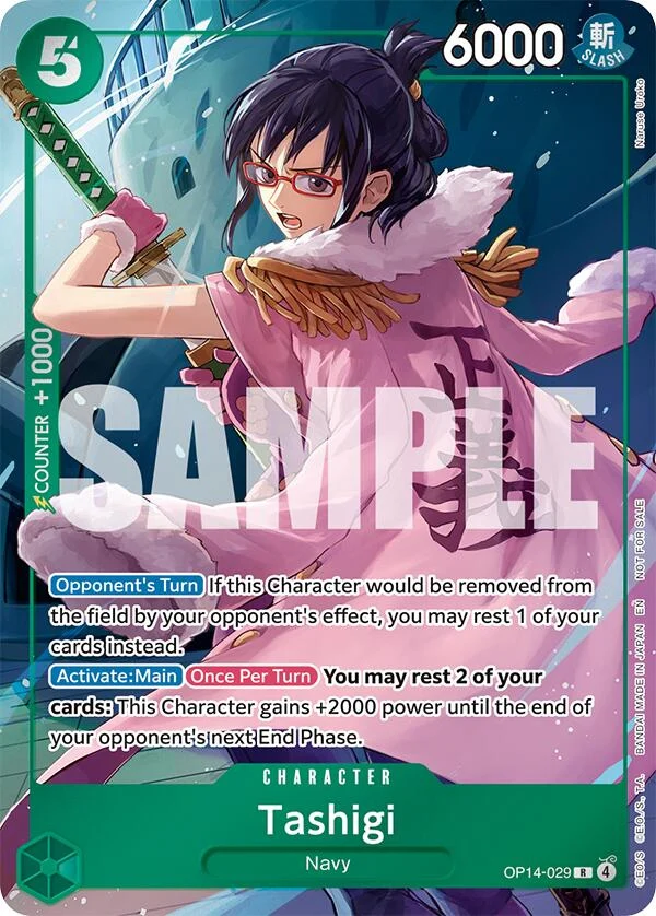 Tashigi (Dash Pack) (OP14-029) (The Azure Sea's Seven)