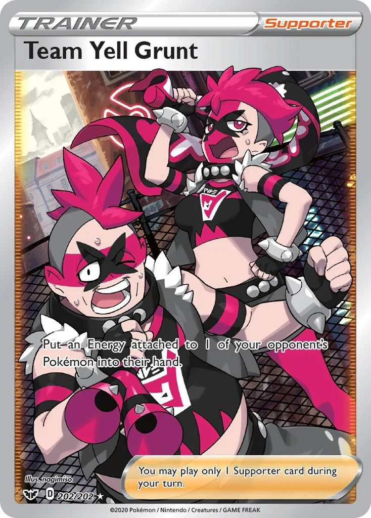 Team Yell Grunt (Full Art) (202/202) (SWSH01: Sword & Shield Base Set)