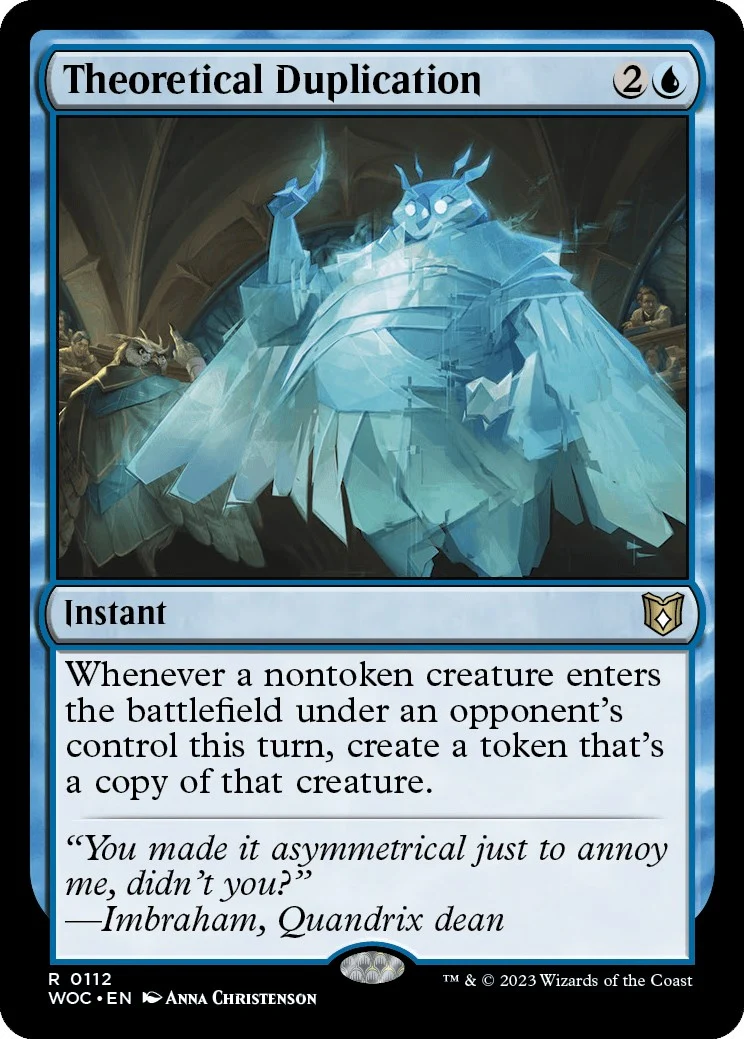 Theoretical Duplication (112)
