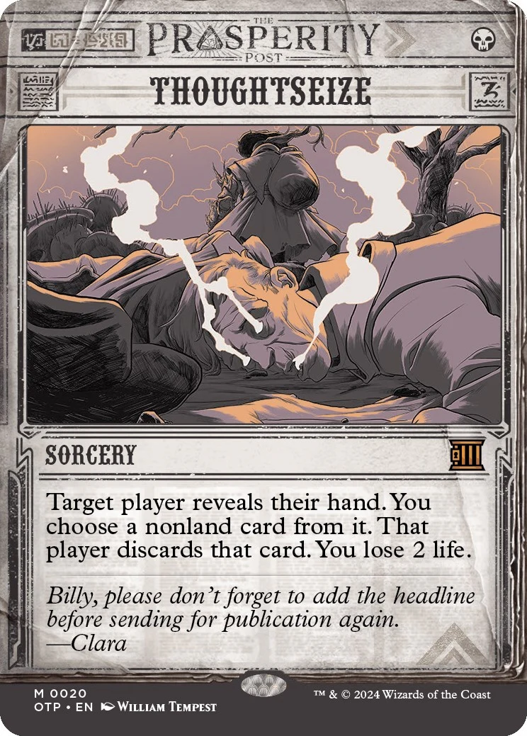 Thoughtseize (20) (Outlaws of Thunder Junction: Breaking News)
