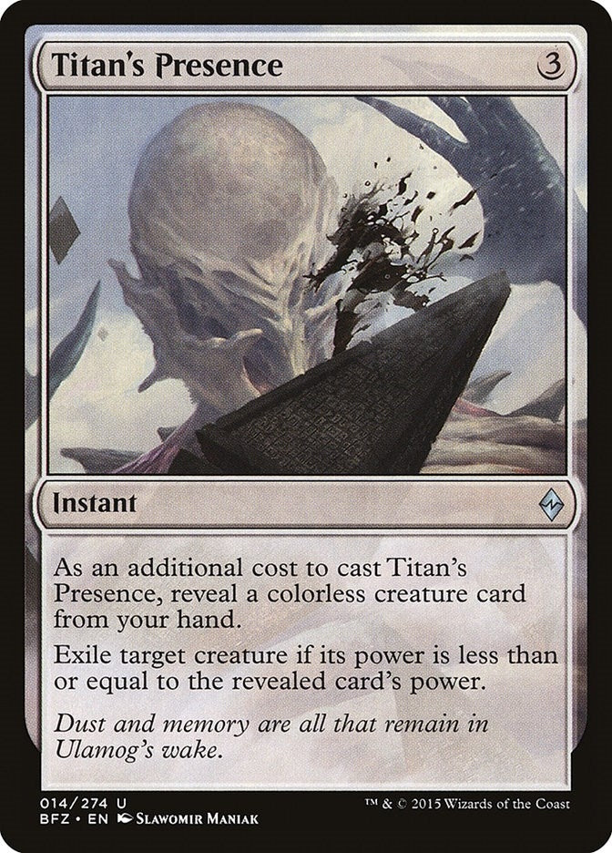 Titan's Presence (14) (Battle for Zendikar)