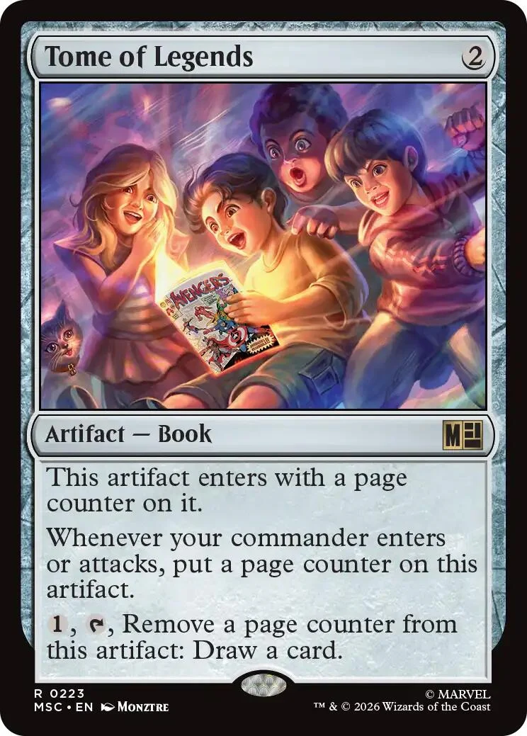 Tome of Legends (Surge Foil) (223) (Commander: Marvel Super Heroes)