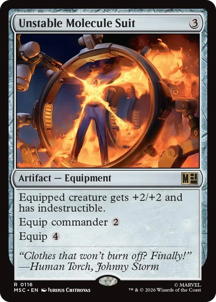 Unstable Molecule Suit (Surge Foil) (116) (Commander: Marvel Super Heroes)