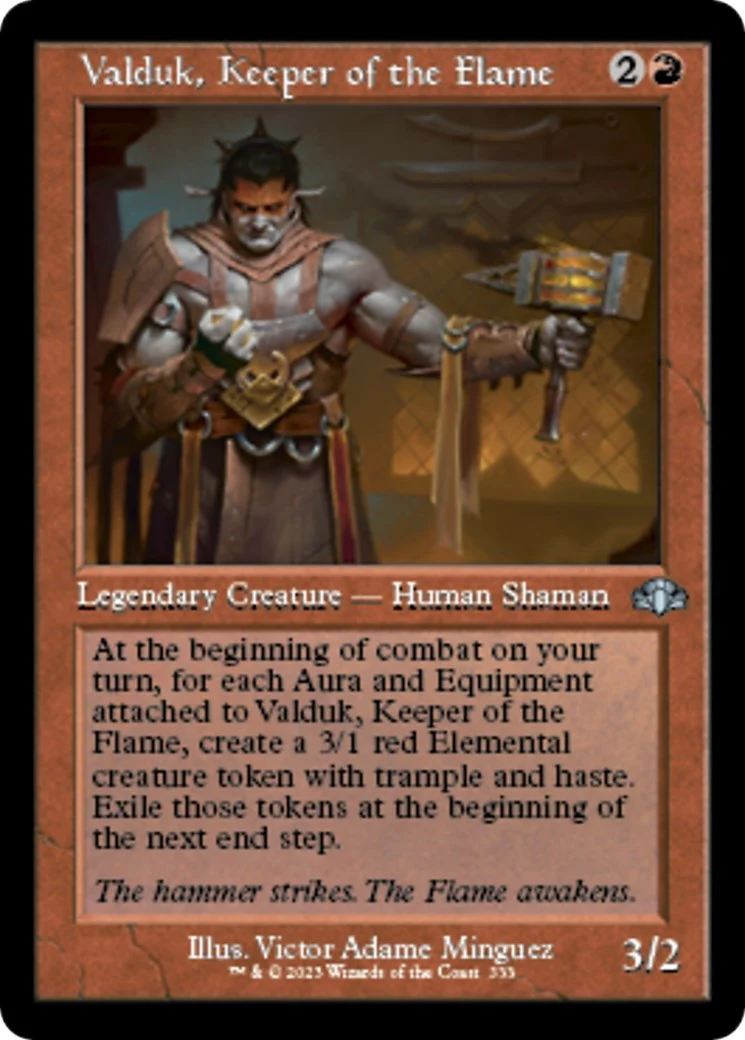 Valduk, Keeper of the Flame (Retro Frame) (333)