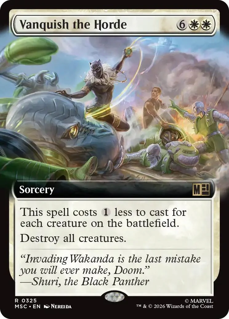Vanquish the Horde (Extended Art) (325) (Commander: Marvel Super Heroes)