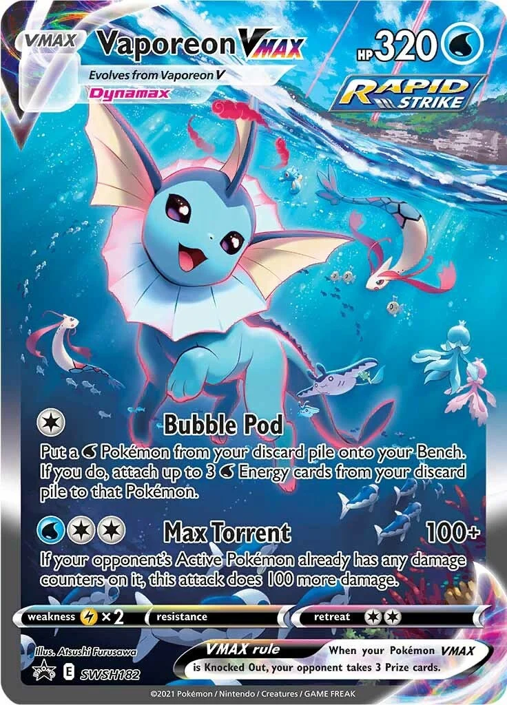 Vaporeon VMAX - SWSH182 (SWSH182) (SWSH: Sword & Shield Promo Cards)
