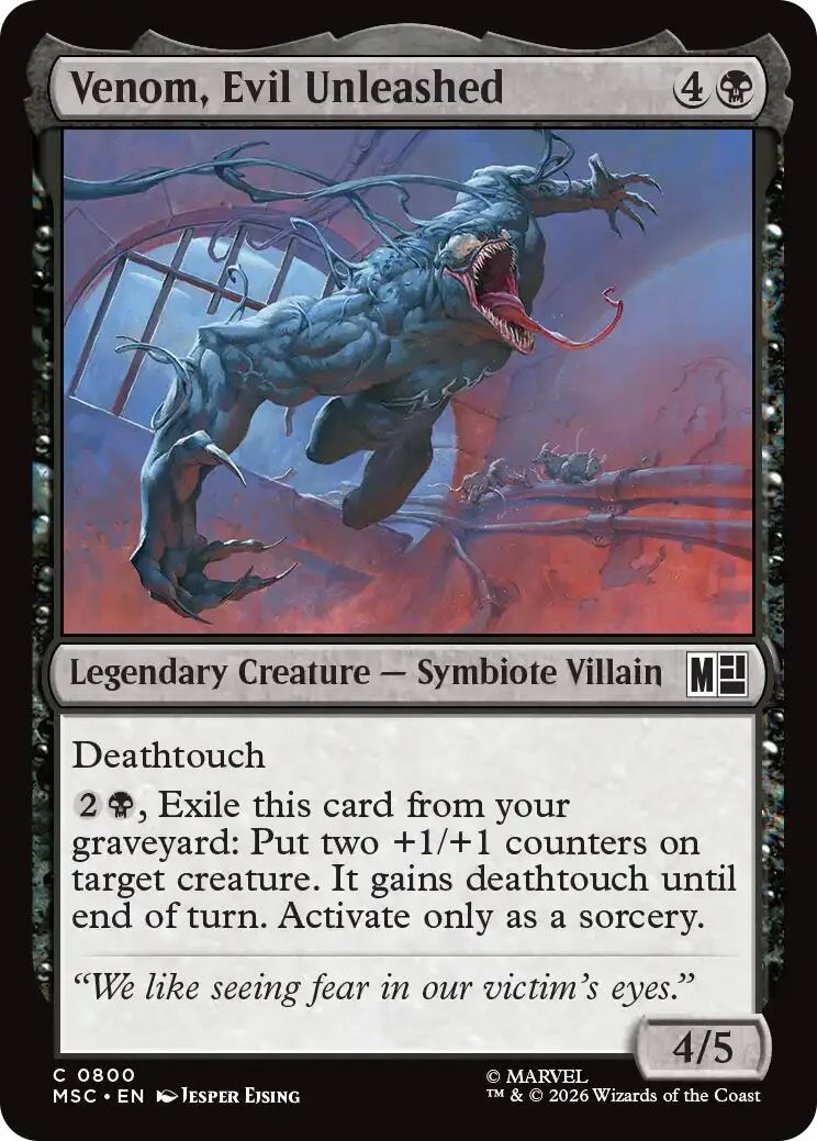 Venom, Evil Unleashed (800) (Commander: Marvel Super Heroes)
