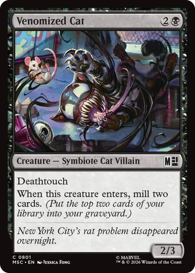 Venomized Cat (801) (Commander: Marvel Super Heroes)