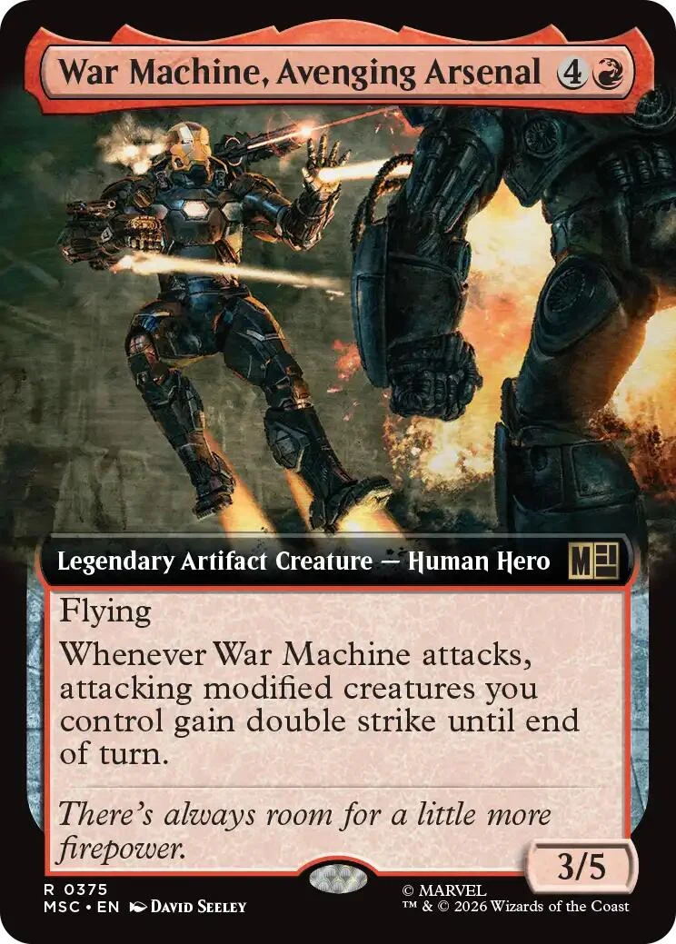 War Machine, Avenging Arsenal (Extended Art) (375) (Commander: Marvel Super Heroes)