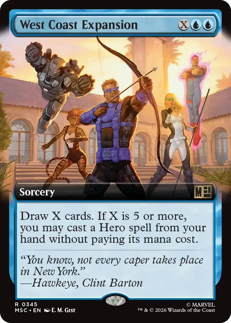 West Coast Expansion (Extended Art) (345) (Commander: Marvel Super Heroes)