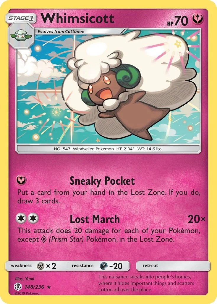 Whimsicott (148/236) (SM - Cosmic Eclipse)