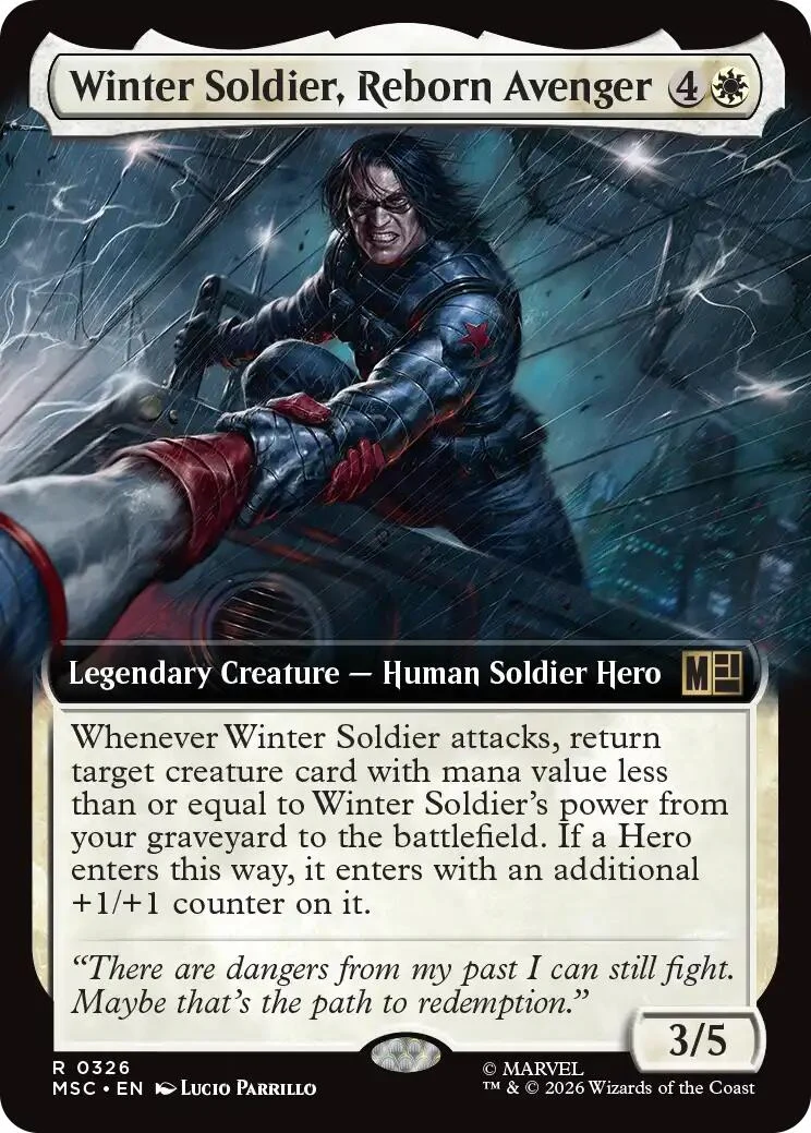 Winter Soldier, Reborn Avenger (Extended Art) (326) (Commander: Marvel Super Heroes)