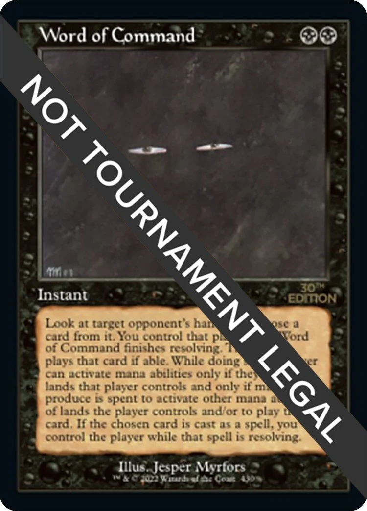 Word of Command (Retro Frame) (430)