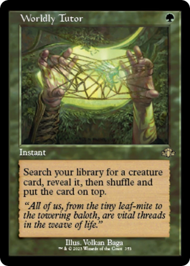 Worldly Tutor (Retro Frame) (353)